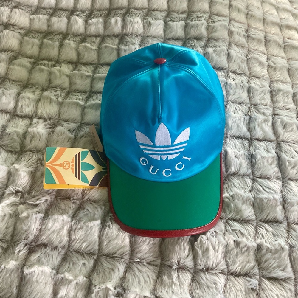 NWT. Gucci x Adidas MC Rolly Baseball Multicolor Cap